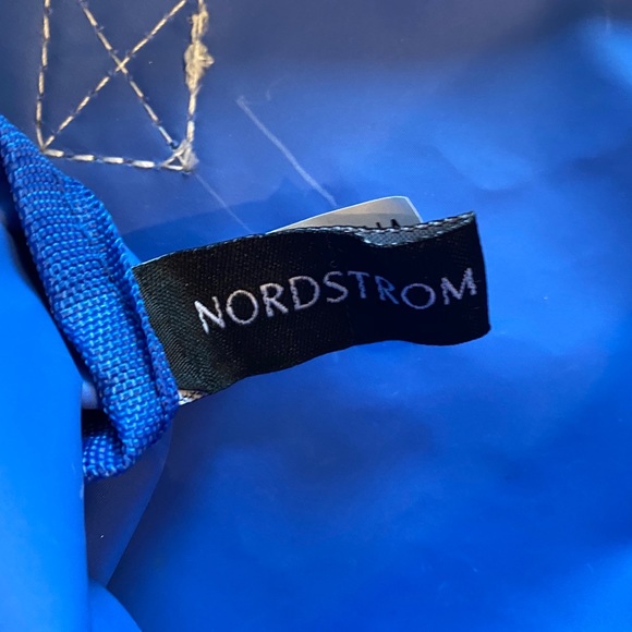 Blue Tote with Rainbow Straps - Picture 7 of 8